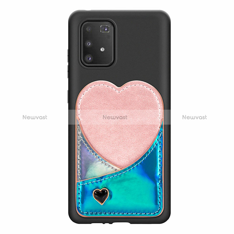 Ultra-thin Silicone Gel Soft Case Cover with Magnetic S07D for Samsung Galaxy S10 Lite