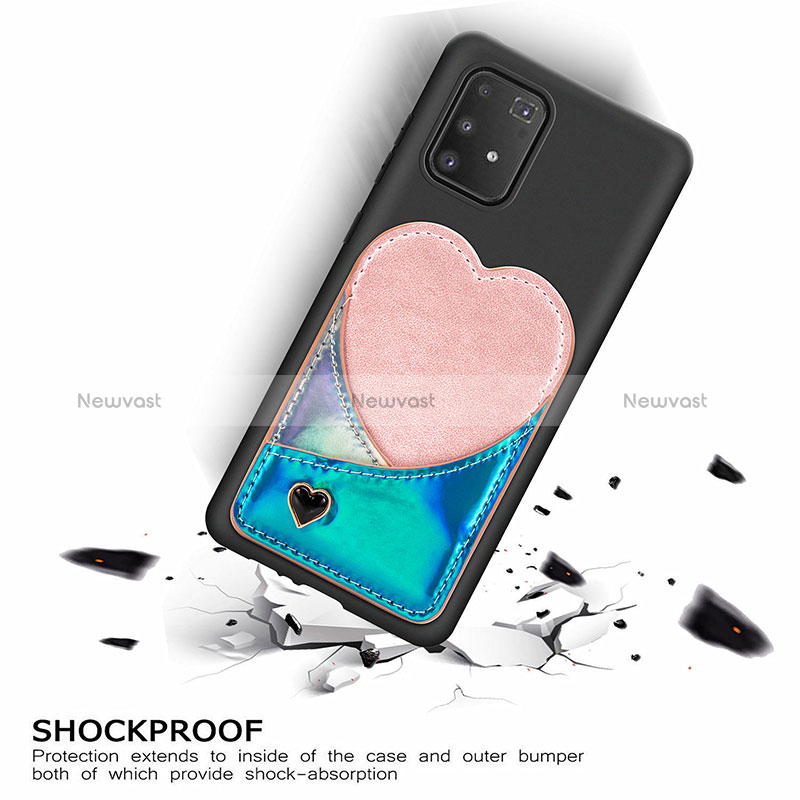 Ultra-thin Silicone Gel Soft Case Cover with Magnetic S07D for Samsung Galaxy S10 Lite