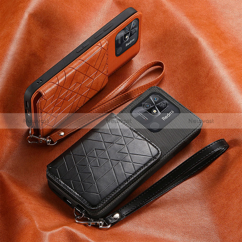 Ultra-thin Silicone Gel Soft Case Cover with Magnetic S07D for Xiaomi Redmi 10 Power