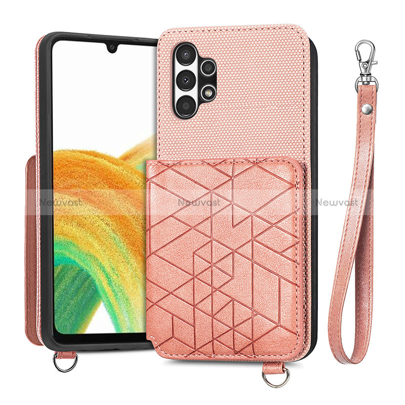 Ultra-thin Silicone Gel Soft Case Cover with Magnetic S08D for Samsung Galaxy A13 4G