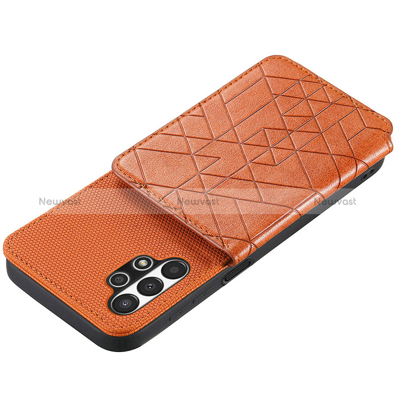 Ultra-thin Silicone Gel Soft Case Cover with Magnetic S08D for Samsung Galaxy A13 4G