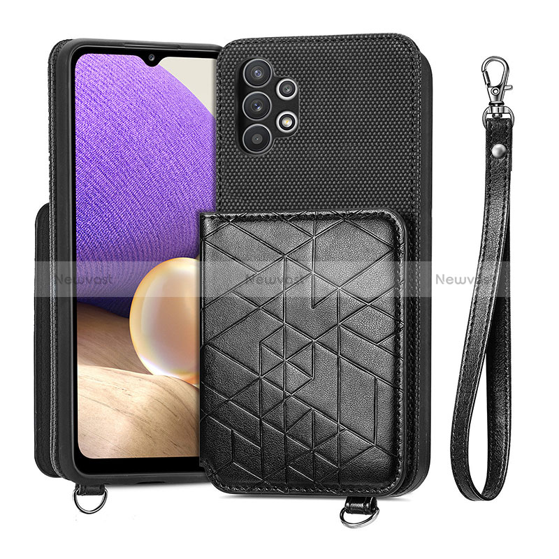 Ultra-thin Silicone Gel Soft Case Cover with Magnetic S08D for Samsung Galaxy A32 5G