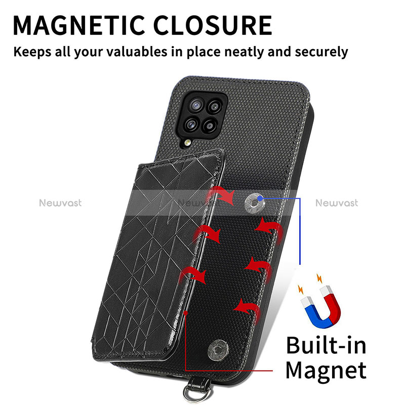 Ultra-thin Silicone Gel Soft Case Cover with Magnetic S08D for Samsung Galaxy A42 5G