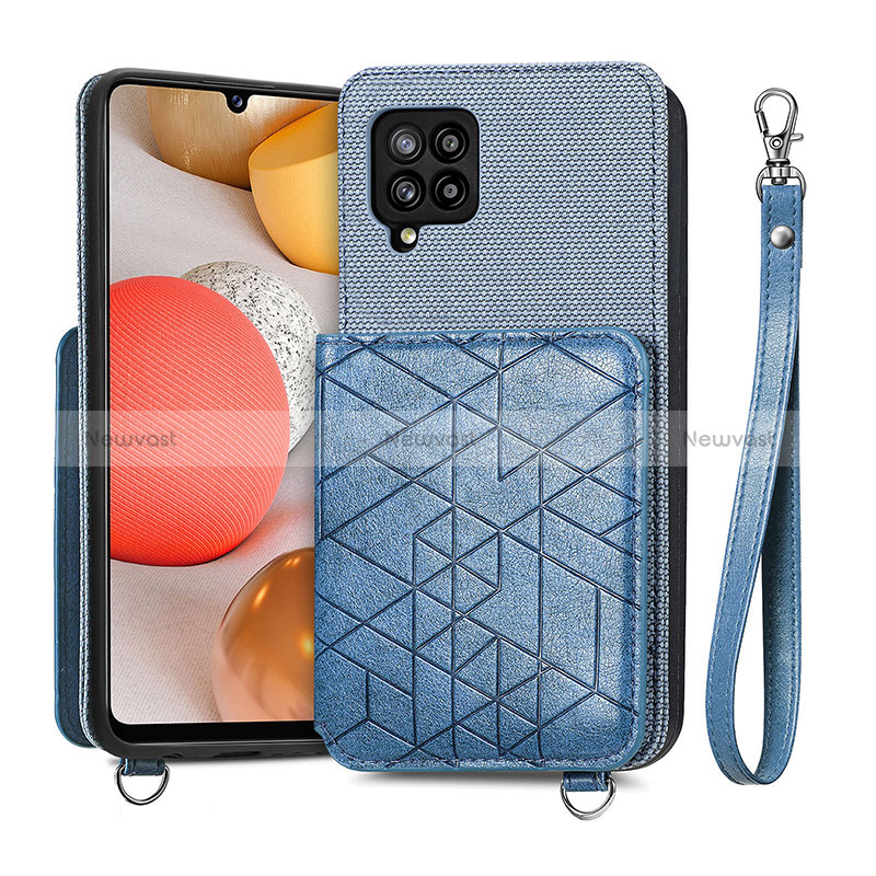 Ultra-thin Silicone Gel Soft Case Cover with Magnetic S08D for Samsung Galaxy A42 5G