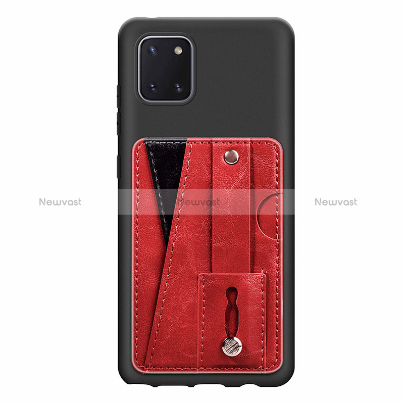 Ultra-thin Silicone Gel Soft Case Cover with Magnetic S08D for Samsung Galaxy A81