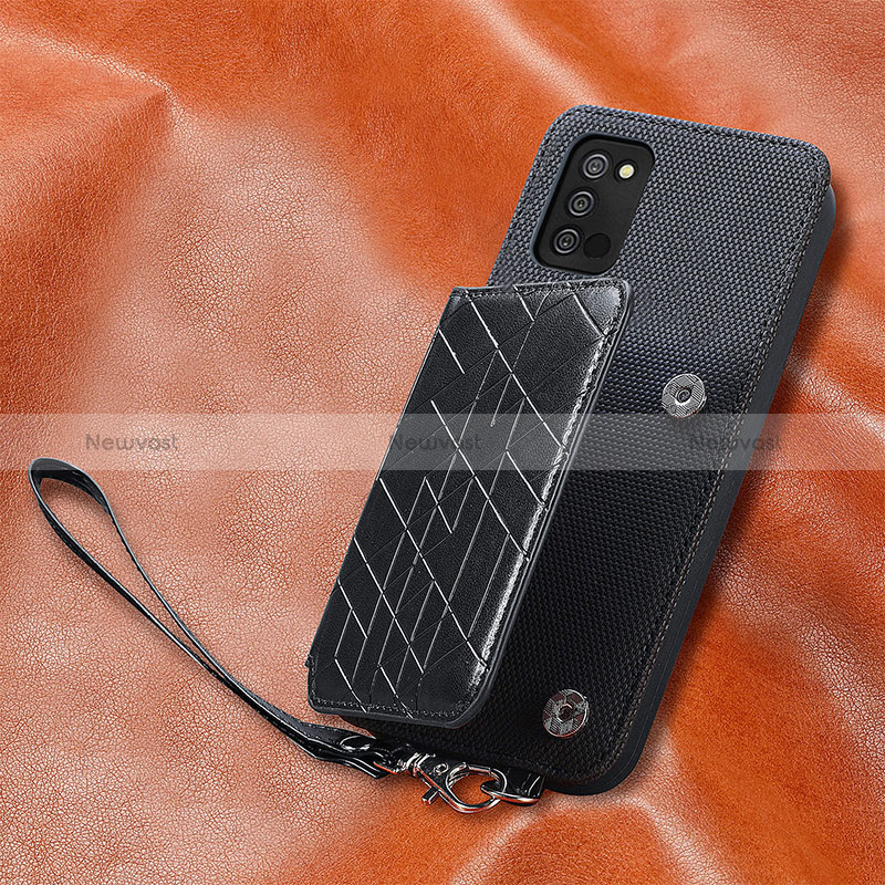 Ultra-thin Silicone Gel Soft Case Cover with Magnetic S08D for Samsung Galaxy F02S SM-E025F
