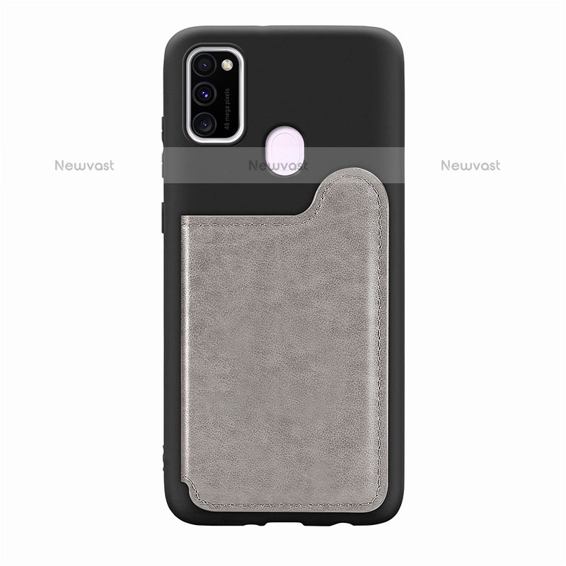 Ultra-thin Silicone Gel Soft Case Cover with Magnetic S08D for Samsung Galaxy M30s