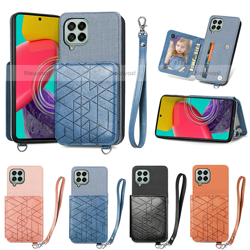 Ultra-thin Silicone Gel Soft Case Cover with Magnetic S08D for Samsung Galaxy M53 5G