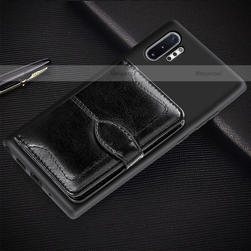 Ultra-thin Silicone Gel Soft Case Cover with Magnetic S08D for Samsung Galaxy Note 10 Plus 5G