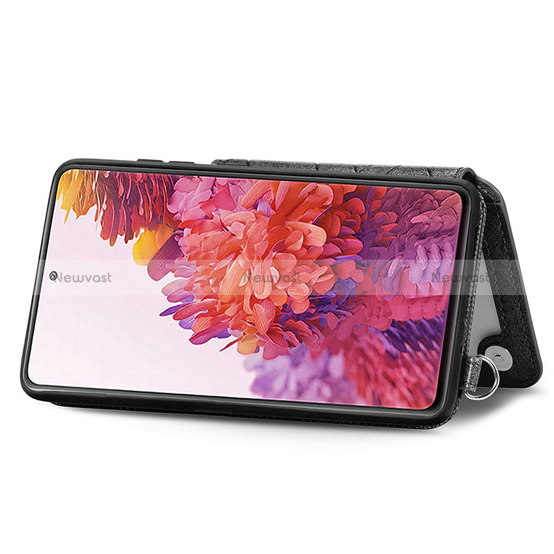 Ultra-thin Silicone Gel Soft Case Cover with Magnetic S08D for Samsung Galaxy S20 FE 4G