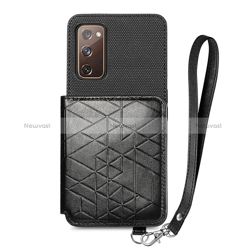 Ultra-thin Silicone Gel Soft Case Cover with Magnetic S08D for Samsung Galaxy S20 FE 4G