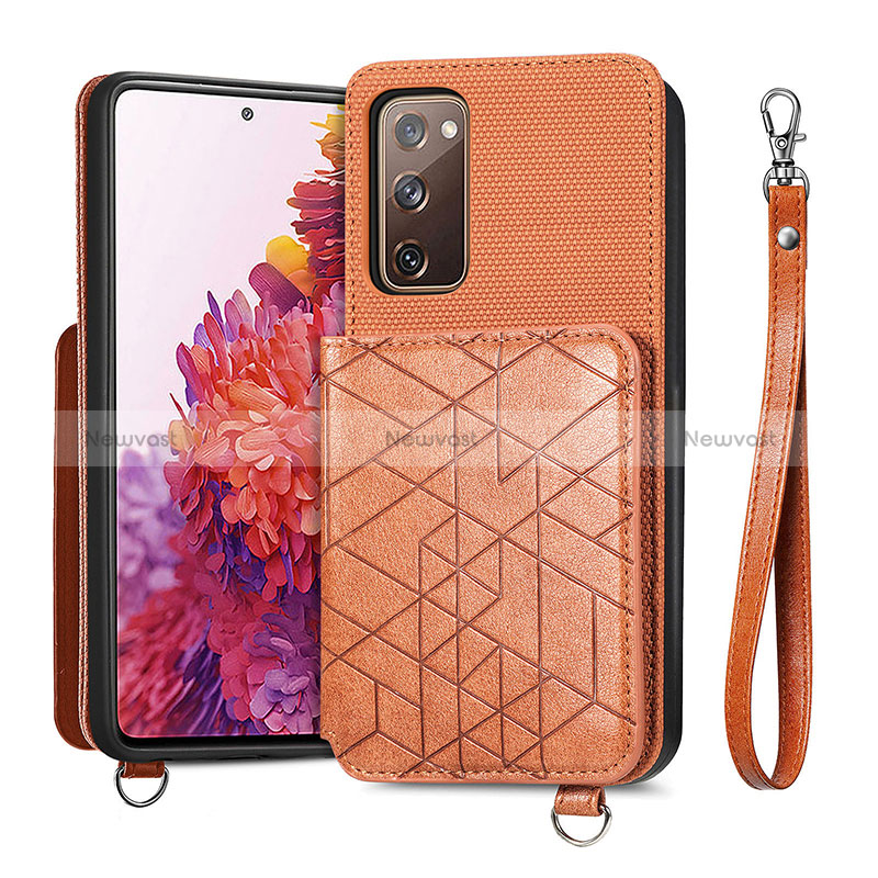 Ultra-thin Silicone Gel Soft Case Cover with Magnetic S08D for Samsung Galaxy S20 FE 5G