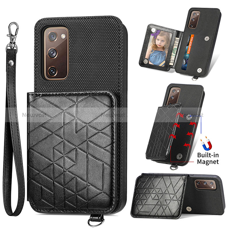 Ultra-thin Silicone Gel Soft Case Cover with Magnetic S08D for Samsung Galaxy S20 FE 5G