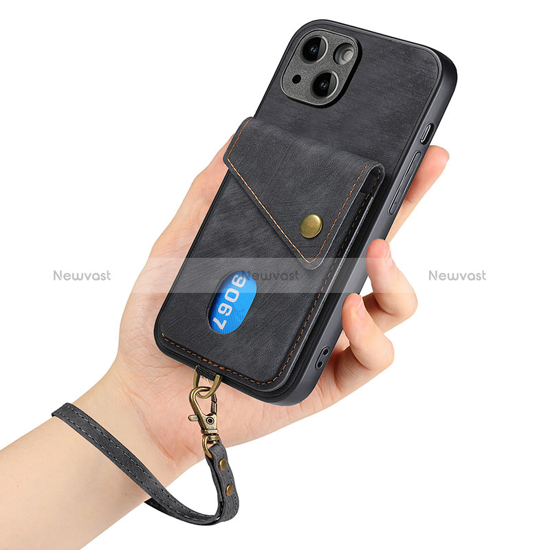 Ultra-thin Silicone Gel Soft Case Cover with Magnetic S09D for Apple iPhone 15