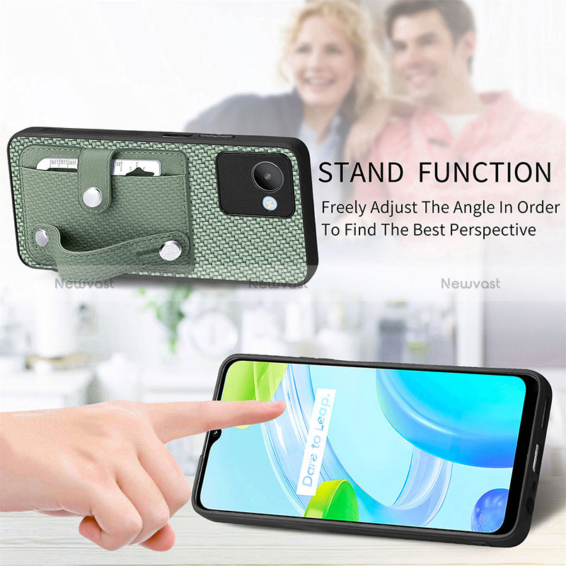 Ultra-thin Silicone Gel Soft Case Cover with Magnetic S09D for Realme C30