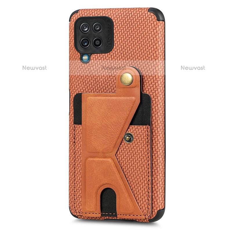 Ultra-thin Silicone Gel Soft Case Cover with Magnetic S09D for Samsung Galaxy A12