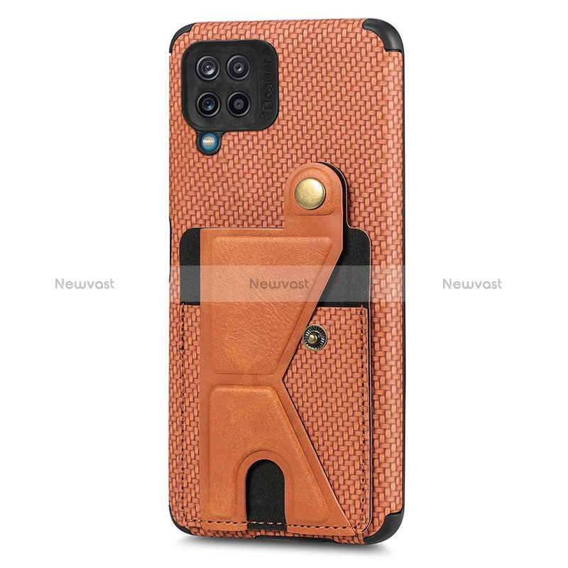 Ultra-thin Silicone Gel Soft Case Cover with Magnetic S09D for Samsung Galaxy A12 5G