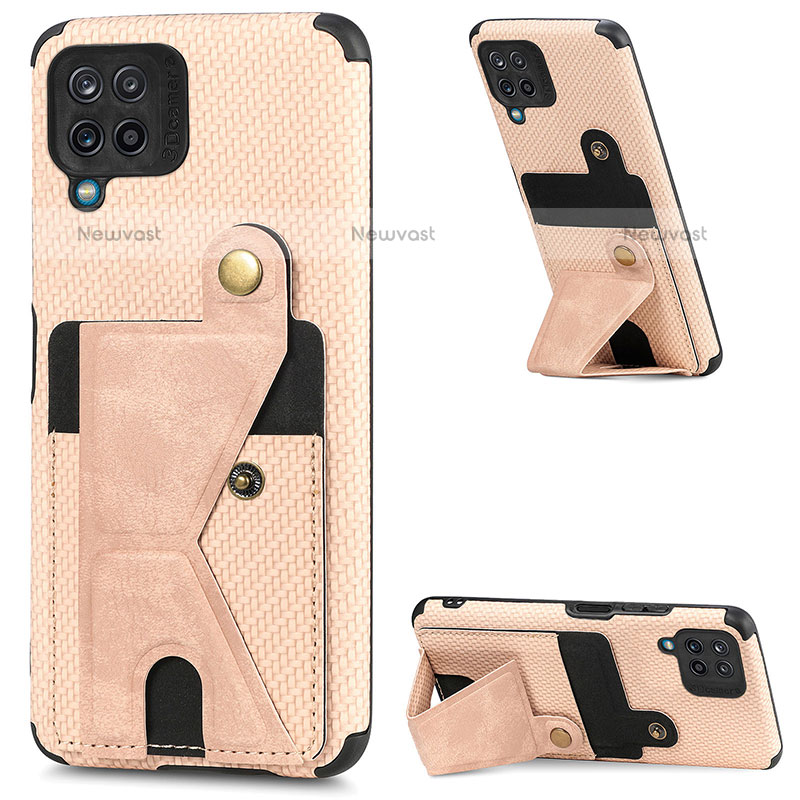 Ultra-thin Silicone Gel Soft Case Cover with Magnetic S09D for Samsung Galaxy A12