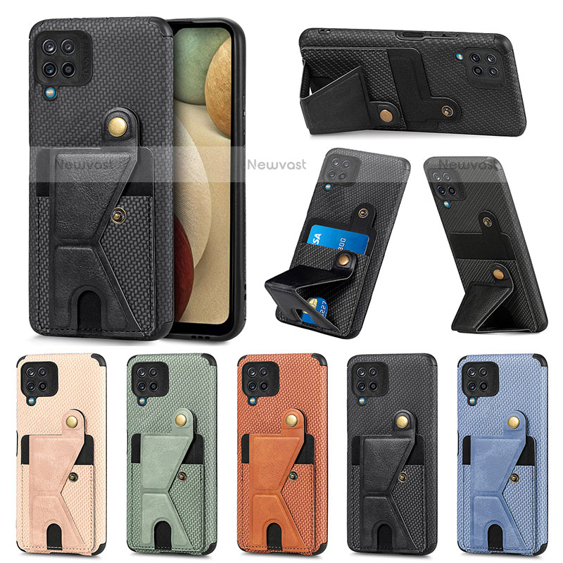 Ultra-thin Silicone Gel Soft Case Cover with Magnetic S09D for Samsung Galaxy A12