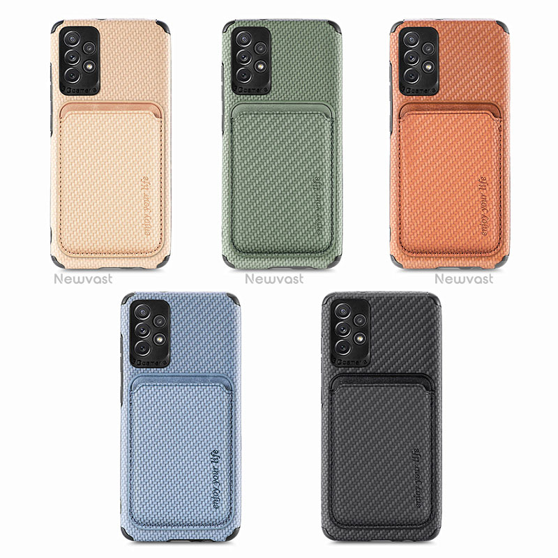 Ultra-thin Silicone Gel Soft Case Cover with Magnetic S09D for Samsung Galaxy A52s 5G