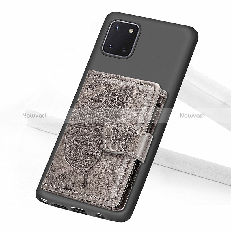 Ultra-thin Silicone Gel Soft Case Cover with Magnetic S09D for Samsung Galaxy A81