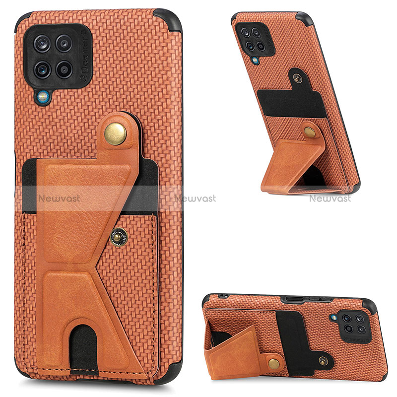 Ultra-thin Silicone Gel Soft Case Cover with Magnetic S09D for Samsung Galaxy M12