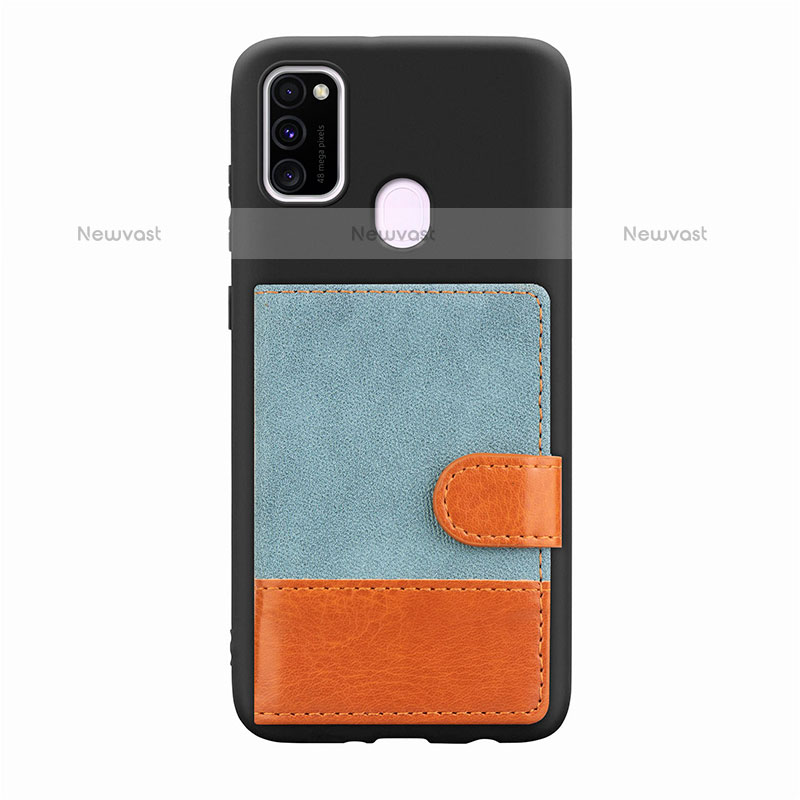 Ultra-thin Silicone Gel Soft Case Cover with Magnetic S09D for Samsung Galaxy M30s