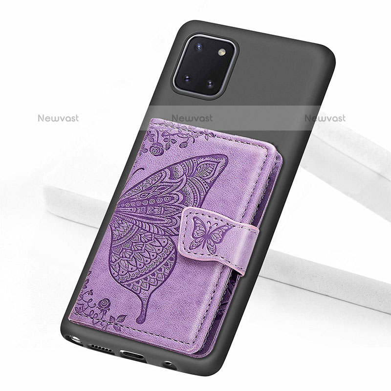 Ultra-thin Silicone Gel Soft Case Cover with Magnetic S09D for Samsung Galaxy Note 10 Lite