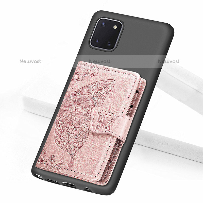 Ultra-thin Silicone Gel Soft Case Cover with Magnetic S09D for Samsung Galaxy Note 10 Lite