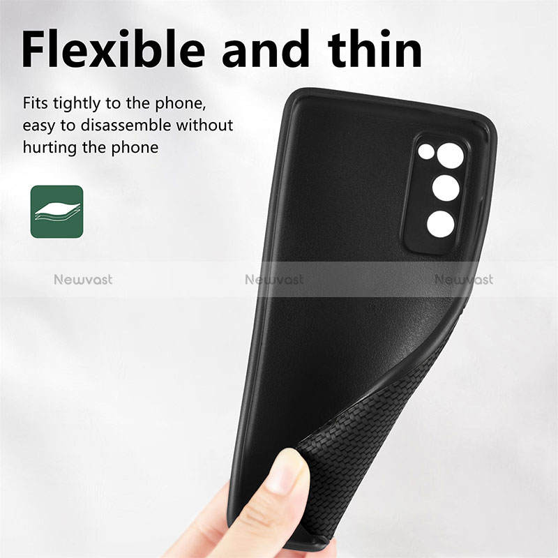 Ultra-thin Silicone Gel Soft Case Cover with Magnetic S09D for Samsung Galaxy S20 FE 4G