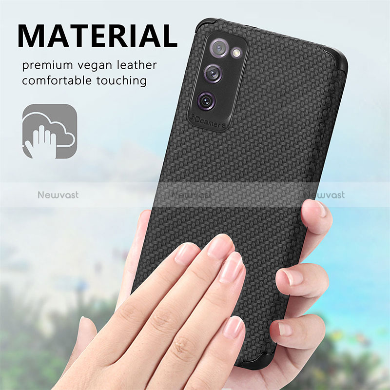 Ultra-thin Silicone Gel Soft Case Cover with Magnetic S09D for Samsung Galaxy S20 FE 5G