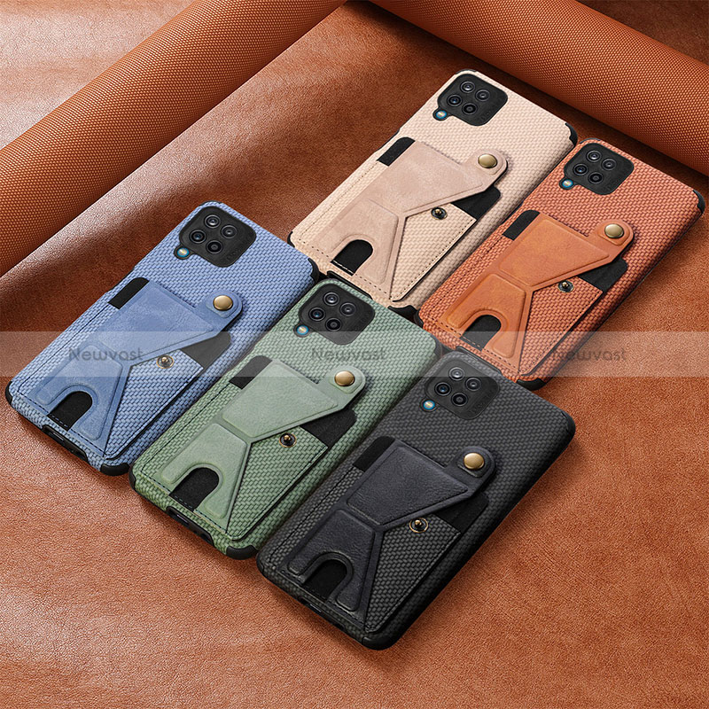 Ultra-thin Silicone Gel Soft Case Cover with Magnetic S10D for Samsung Galaxy A12 Nacho