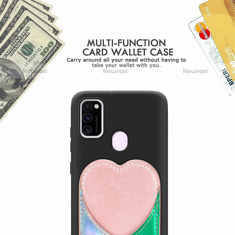 Ultra-thin Silicone Gel Soft Case Cover with Magnetic S10D for Samsung Galaxy M21