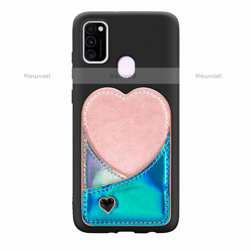 Ultra-thin Silicone Gel Soft Case Cover with Magnetic S10D for Samsung Galaxy M21