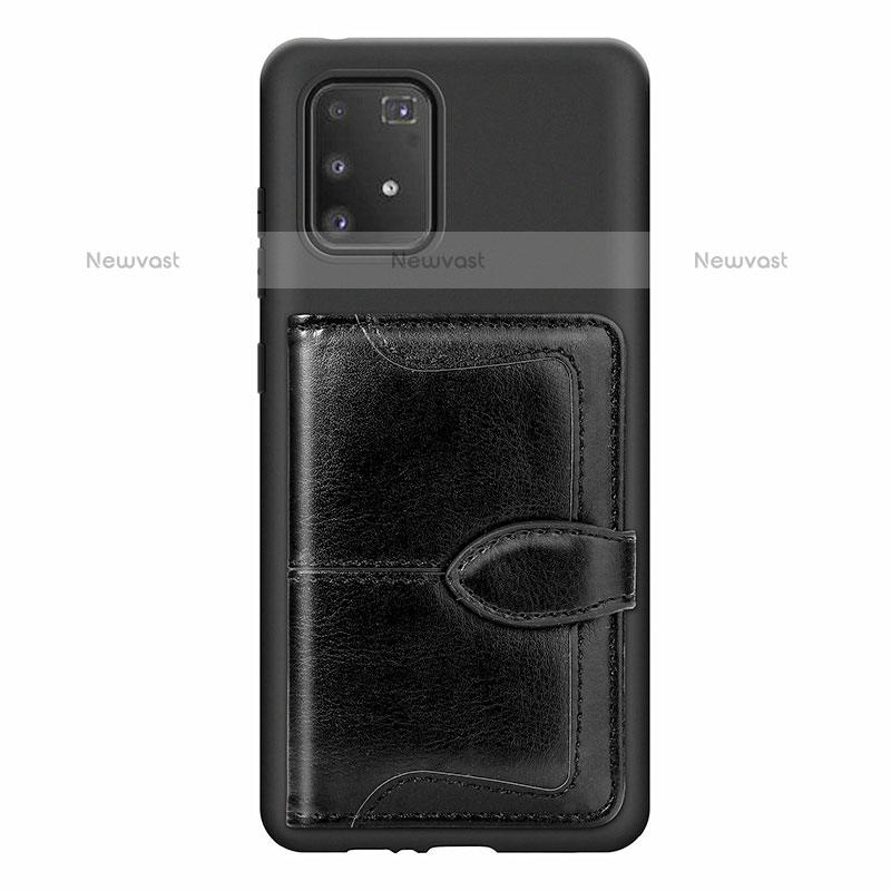 Ultra-thin Silicone Gel Soft Case Cover with Magnetic S11D for Samsung Galaxy A91