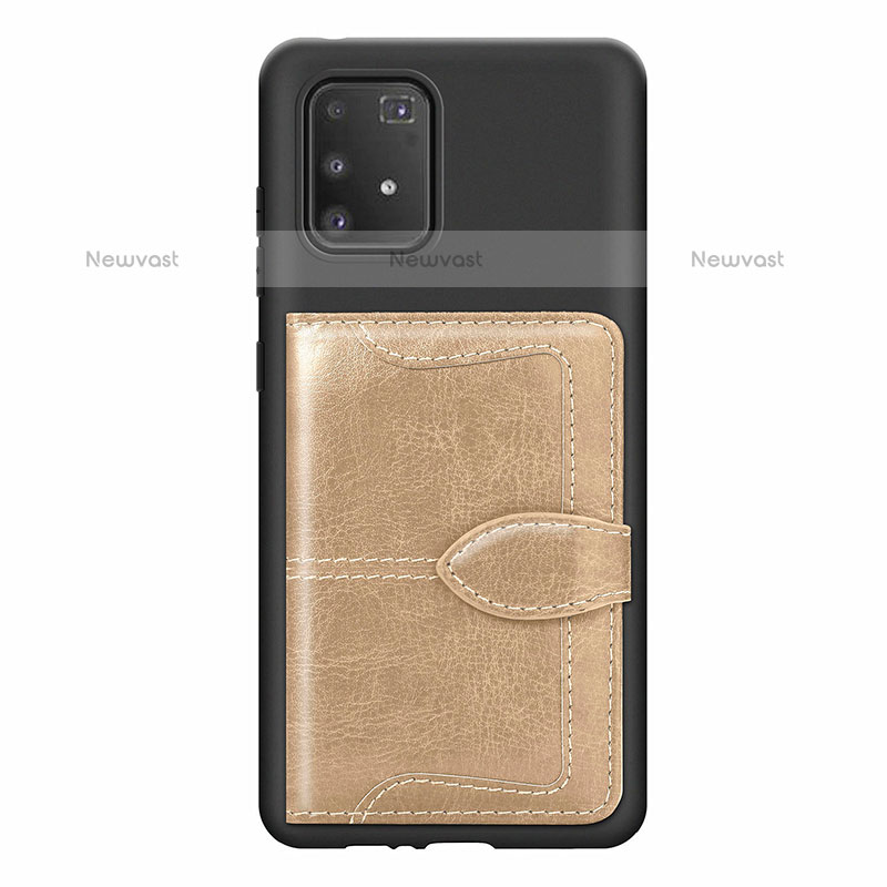 Ultra-thin Silicone Gel Soft Case Cover with Magnetic S11D for Samsung Galaxy A91