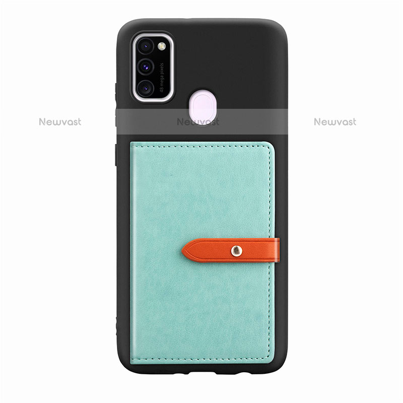 Ultra-thin Silicone Gel Soft Case Cover with Magnetic S11D for Samsung Galaxy M21