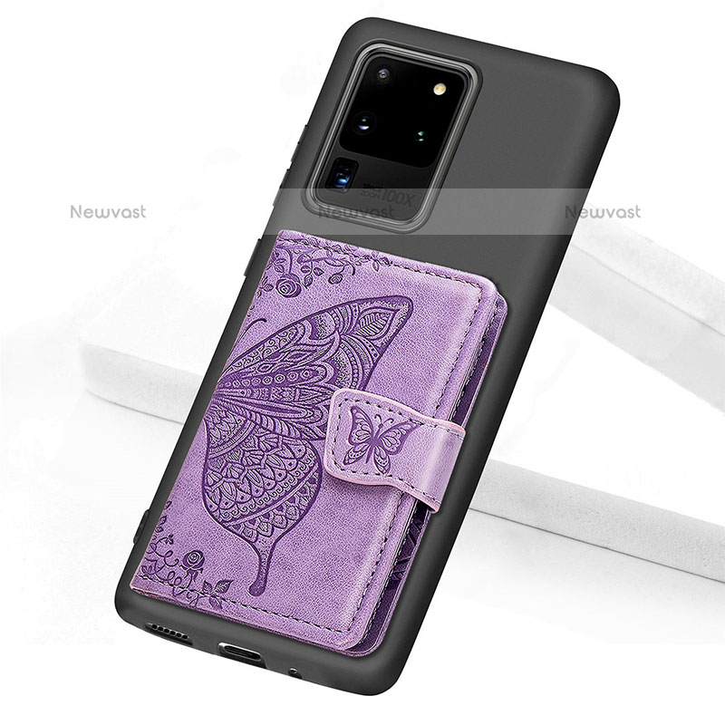 Ultra-thin Silicone Gel Soft Case Cover with Magnetic S11D for Samsung Galaxy S20 Ultra