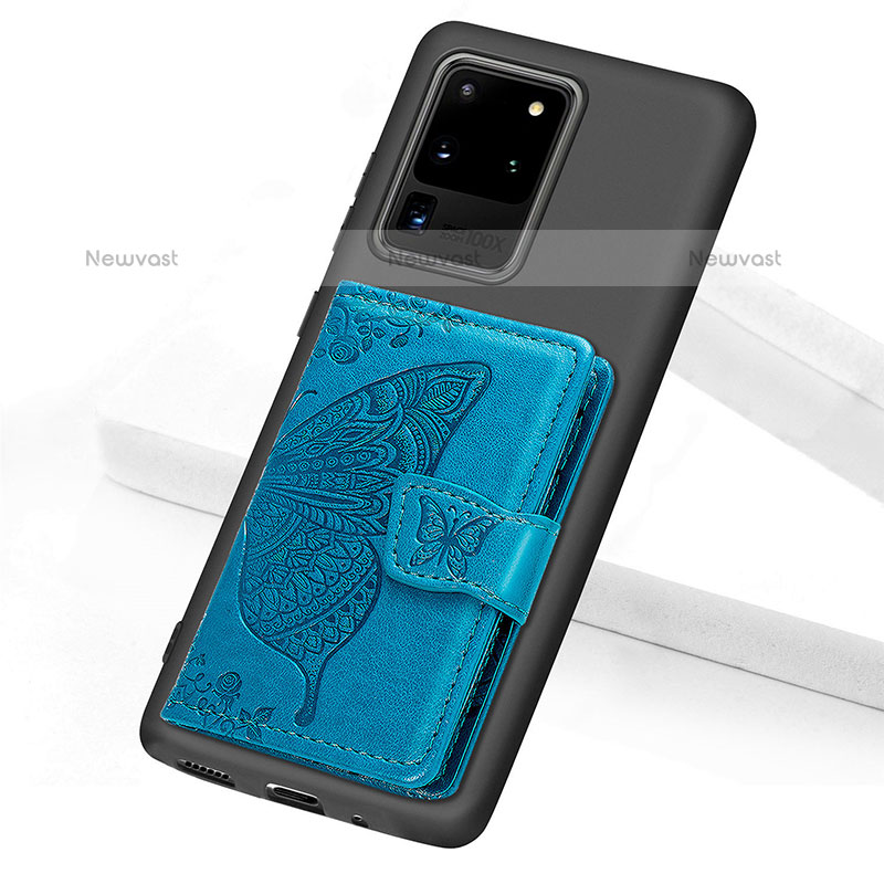 Ultra-thin Silicone Gel Soft Case Cover with Magnetic S11D for Samsung Galaxy S20 Ultra 5G