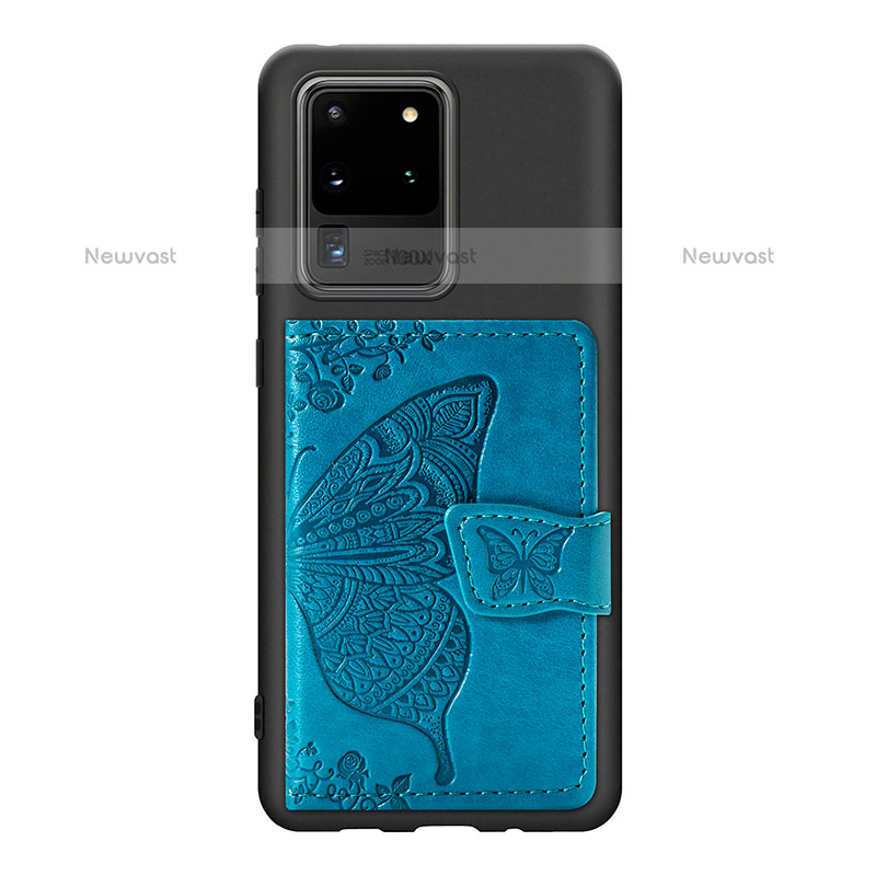 Ultra-thin Silicone Gel Soft Case Cover with Magnetic S11D for Samsung Galaxy S20 Ultra 5G