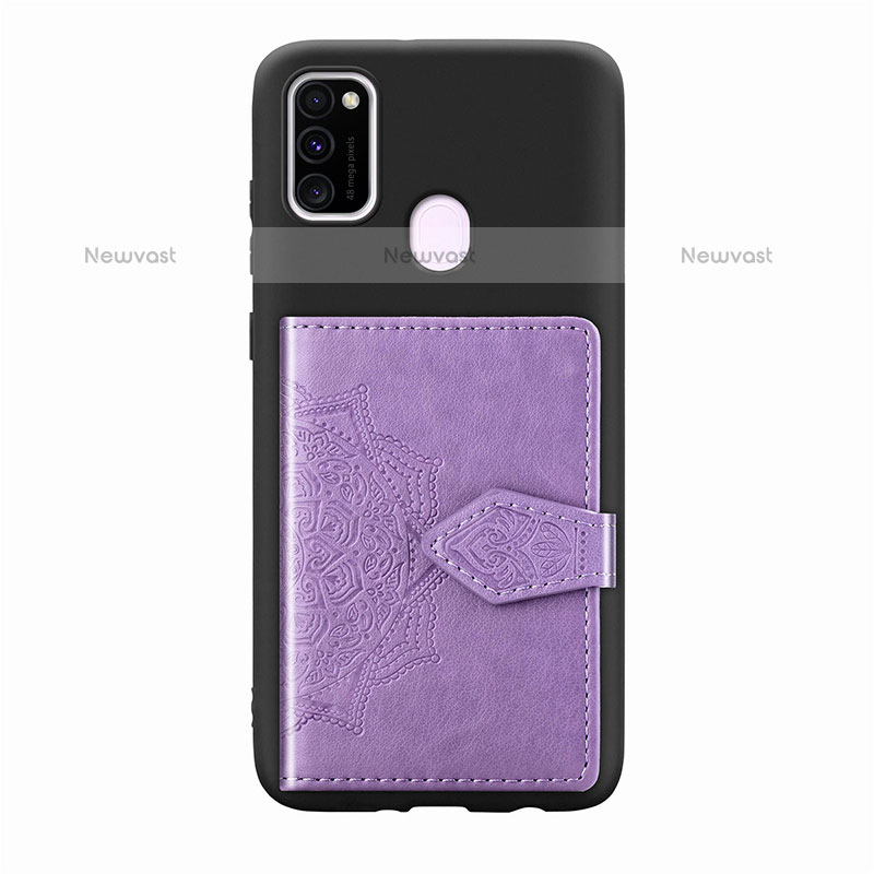 Ultra-thin Silicone Gel Soft Case Cover with Magnetic S13D for Samsung Galaxy M30s