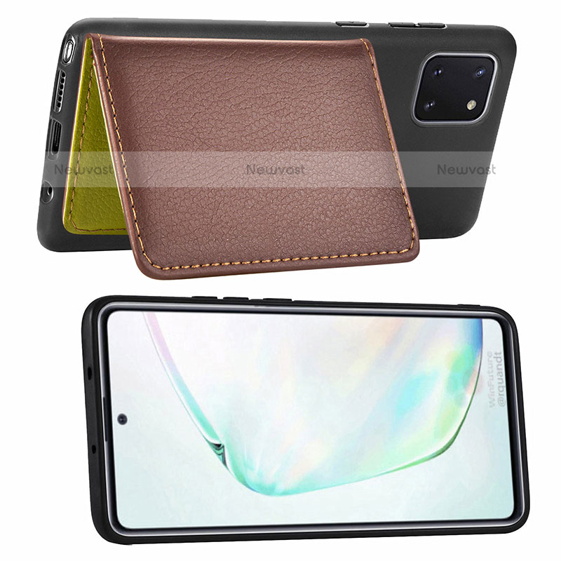 Ultra-thin Silicone Gel Soft Case Cover with Magnetic S15D for Samsung Galaxy Note 10 Lite