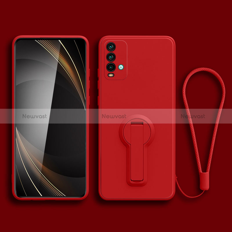 Ultra-thin Silicone Gel Soft Case Cover with Stand for Xiaomi Redmi 9 Power