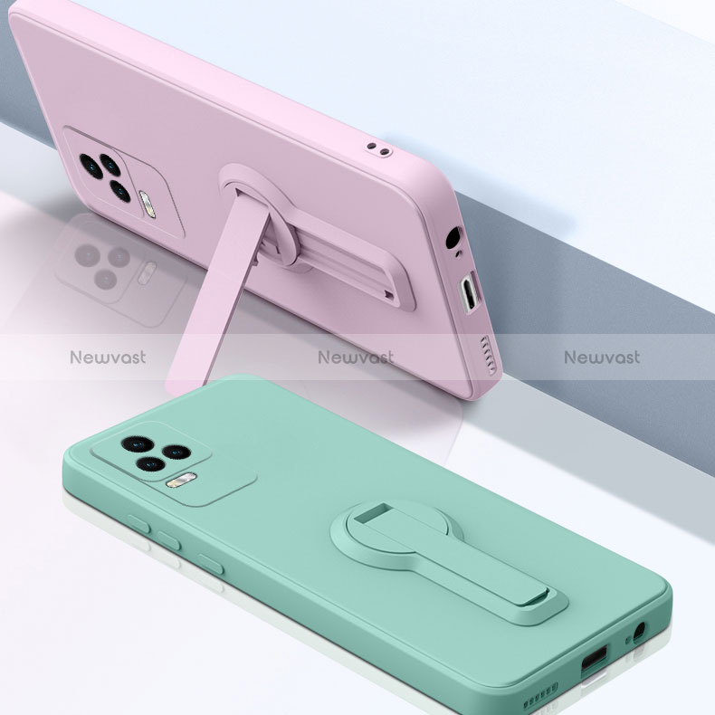 Ultra-thin Silicone Gel Soft Case Cover with Stand for Xiaomi Redmi K40S 5G