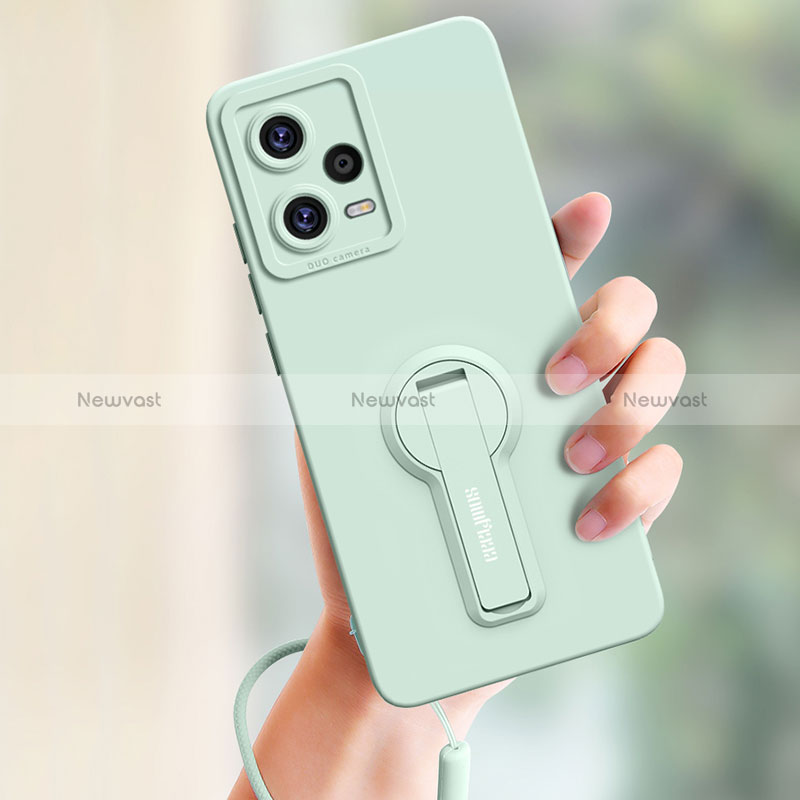 Ultra-thin Silicone Gel Soft Case Cover with Stand for Xiaomi Redmi Note 12 Explorer