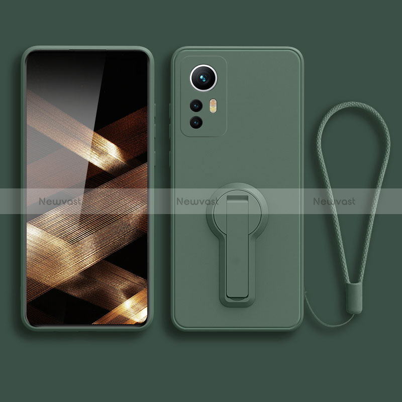 Ultra-thin Silicone Gel Soft Case Cover with Stand for Xiaomi Redmi Note 12S