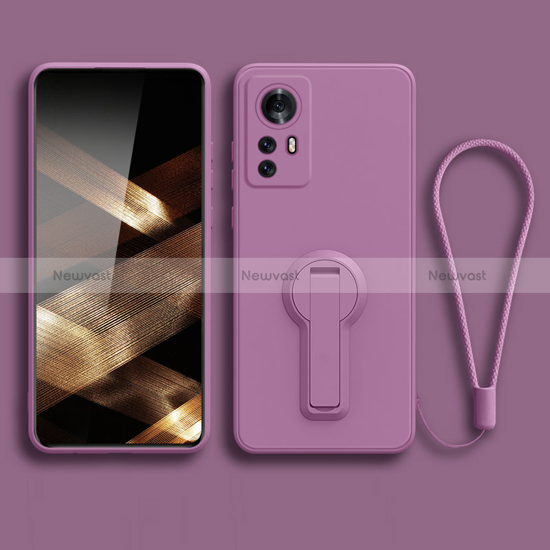 Ultra-thin Silicone Gel Soft Case Cover with Stand for Xiaomi Redmi Note 12S