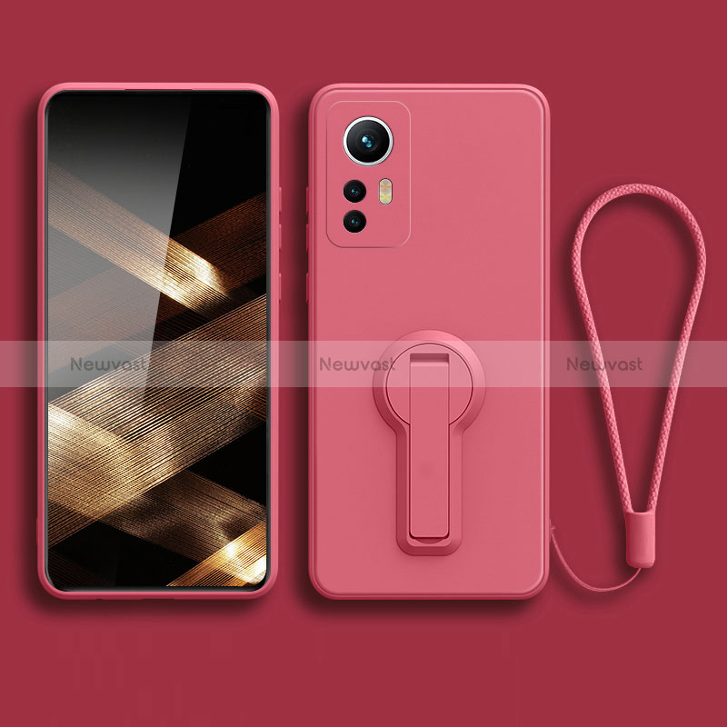 Ultra-thin Silicone Gel Soft Case Cover with Stand for Xiaomi Redmi Note 12S