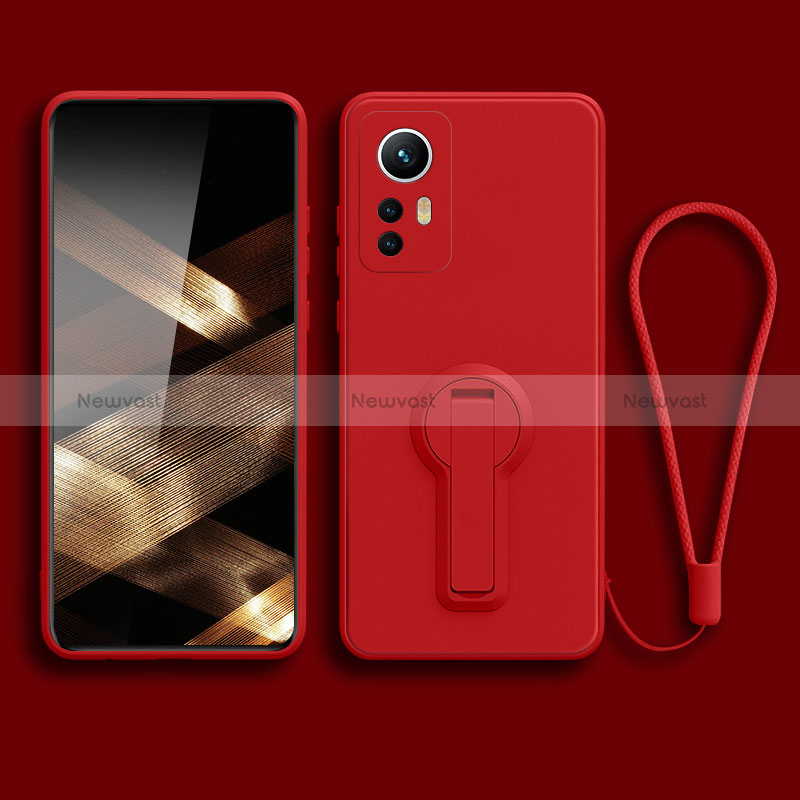 Ultra-thin Silicone Gel Soft Case Cover with Stand for Xiaomi Redmi Note 12S