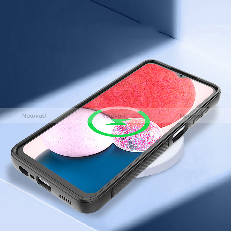 Ultra-thin Silicone Gel Soft Case Cover with Stand KC1 for Samsung Galaxy A13 4G